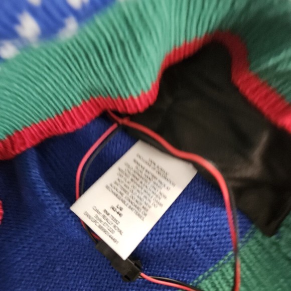 Ugly Christmas Sweater Snowman 3D Adult Size Large Light Up Jolly Sweaters Works - Picture 7 of 10